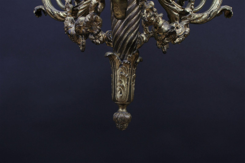 Louis XVI Style Ormolu 3-Light Chandelier