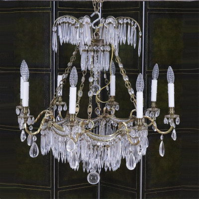 Image for Lot Baltic Neo-Classical Style 8-Light Chandelier