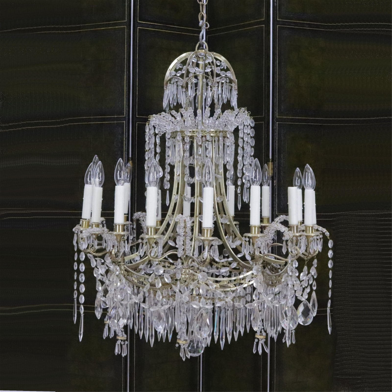 Baltic Neo Classical Style 16-Light Chandelier