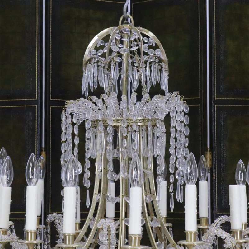 Baltic Neo Classical Style 16-Light Chandelier