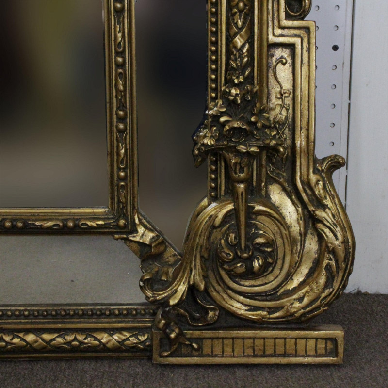 Neo-Classical Style Giltwood Pier Mirror