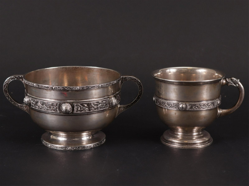 Mappin & Webb Sterling Silver Handled Cups, 1929