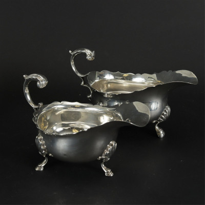 George III & Later Sterling Silver Sauceboats