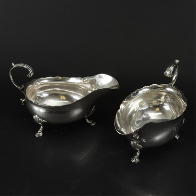 George III & Later Sterling Silver Sauceboats