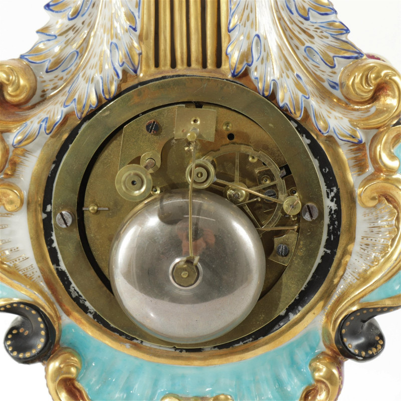 Jacob Petit Style Porcelain Mantle Clock