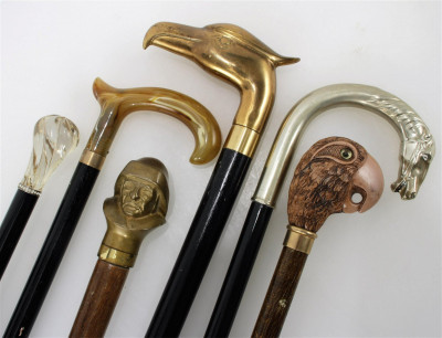 Image for Lot Group of Canes & Parasol