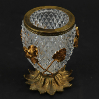 French Ormolu and Cut Glass Vase
