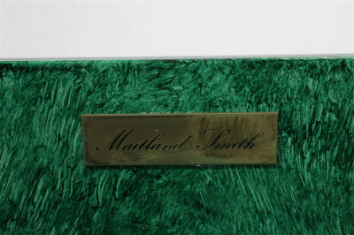 Maitland-Smith Regency Style Faux Malachite Box