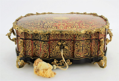 Image for Lot Napoleon III Style Boulle Jewelry Casket