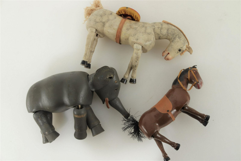 Schoenhut's Toy Circus, C1928: Tent, Animals,etc.