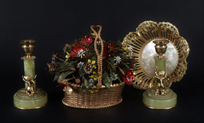 Image for Lot Group of Decorative Tabletop Items