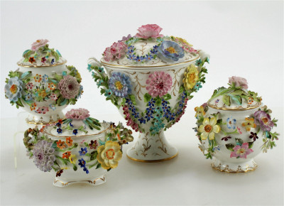 Image for Lot Coalport & Coalbrookdale Porcelain Covered Jars