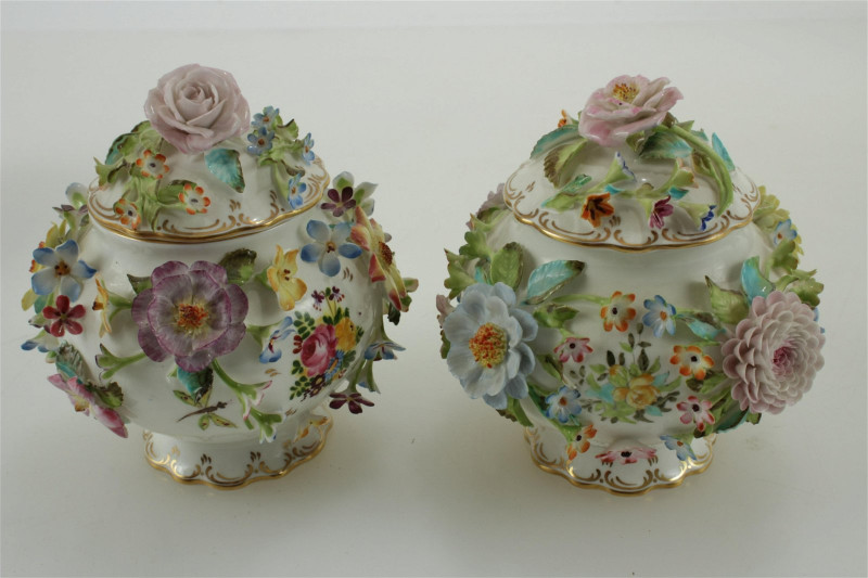 Coalport & Coalbrookdale Porcelain Covered Jars