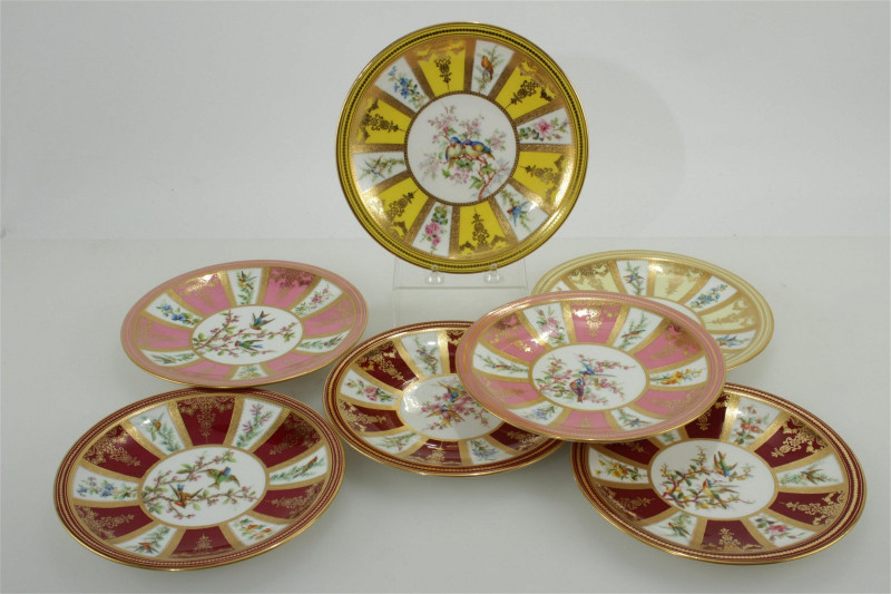 Royal Crown Derby for JE Caldwell Cabinet Plates
