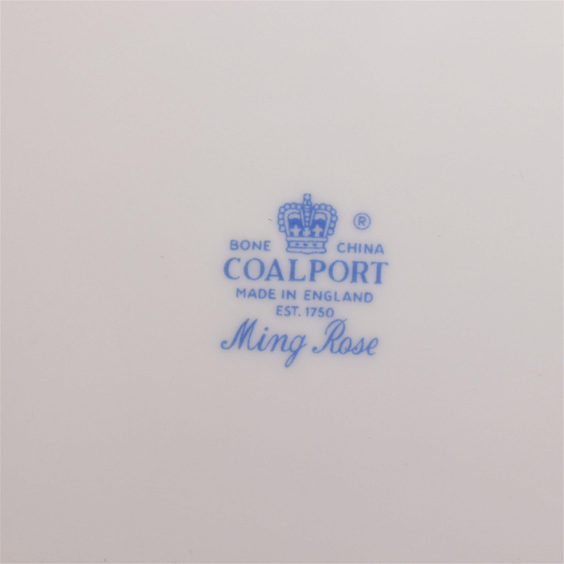 English Coalport Ming Rose Porcelain Service