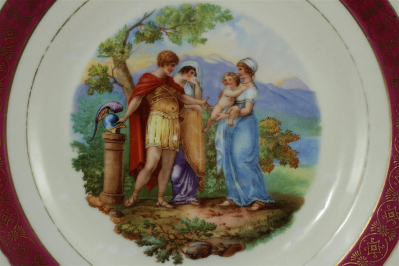 Royal Epiag Czech Classical Scene Porcelain Plates