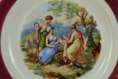Royal Epiag Czech Classical Scene Porcelain Plates
