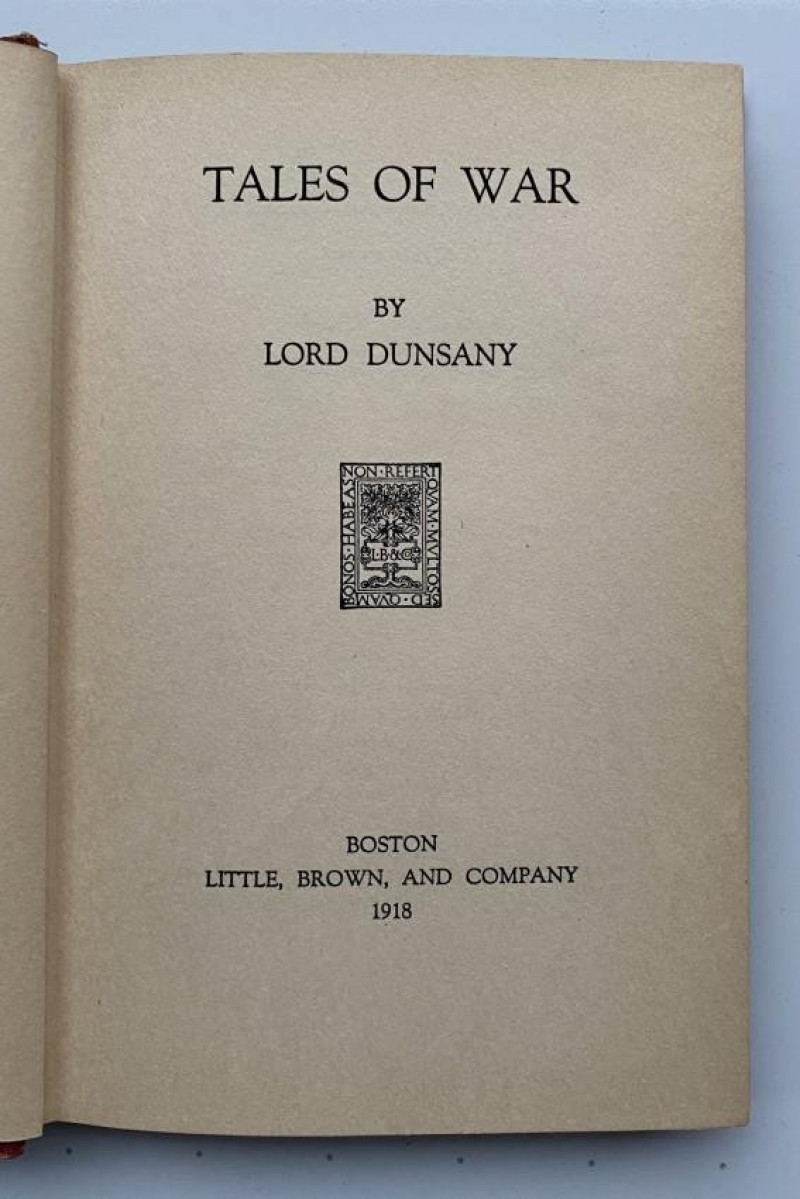 Lord Dunsany signed books, etc.