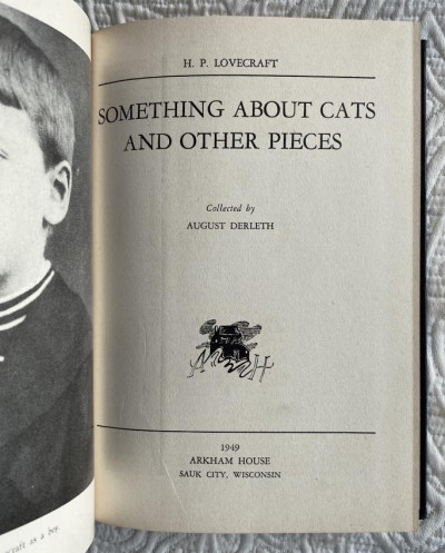 Lovecraft Something about Cats 1949 Arkham 1st
