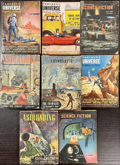 Lot of Early Science Fiction Magazines 1940s & 50s