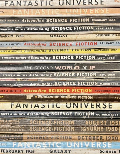 Image for Lot 20 Early Sci-Fi Magazines Pulp Fiction 1950s
