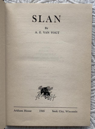 Van Vogt Slan 1946 1st Arkham