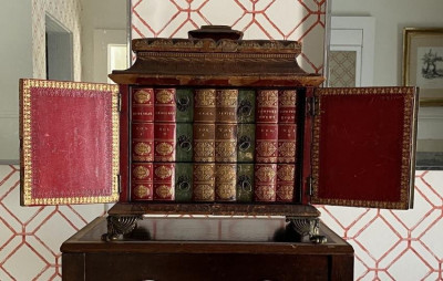 Image for Lot Regency desk-top writing cabinet