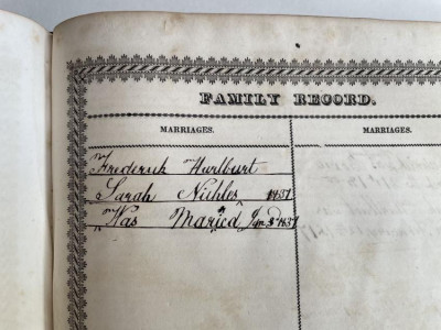 1831 Family Bible fine Binding