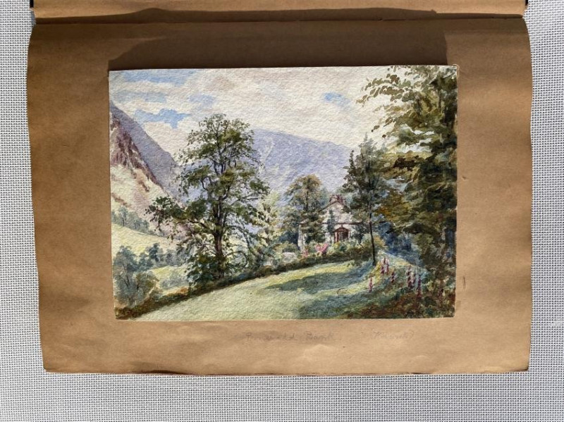 1883-1914 Album of c.115 watercolors UK & Europe