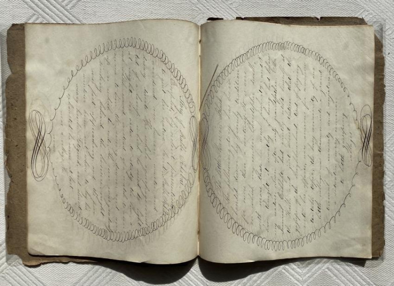 Stephen Webster calligraphic copy-book, 1830s ?