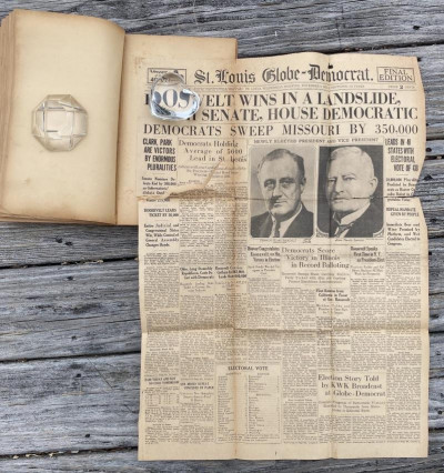FDR Election results scrap book 1932
