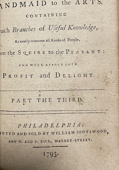 1793 Golden Cabinet 3 books in 1 Americana
