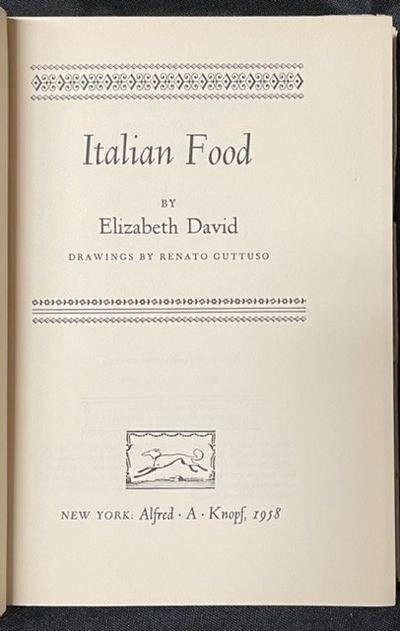 [COOKING] Elizabeth DAVID Cookbooks