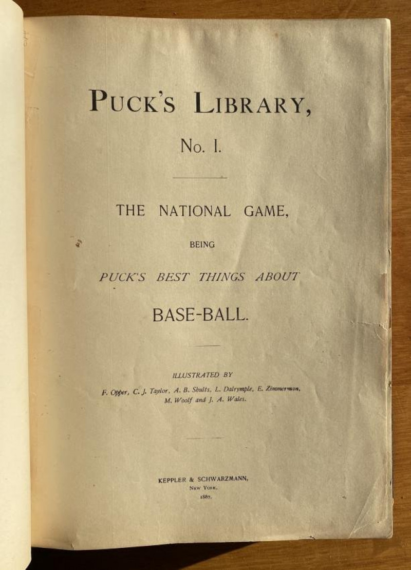 The first baseball humor book' ?