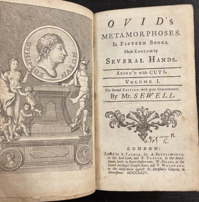 1724 Ovid's Metamorphoses illustrated English