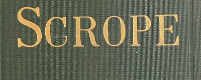 Image for Lot First American biblio mystery, SCROPE, 1874