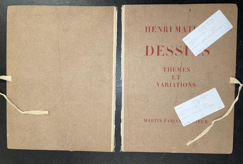 ART MATISSE Dessins, Themes et Variations LTD 1943