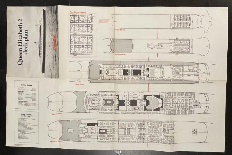 1912 Hamburg American line cabin plan