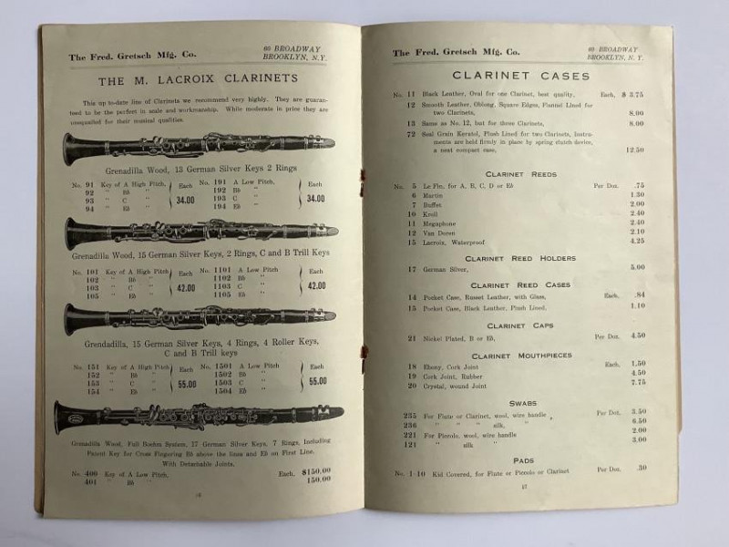 9 circa 1900 musical instruments catalogues