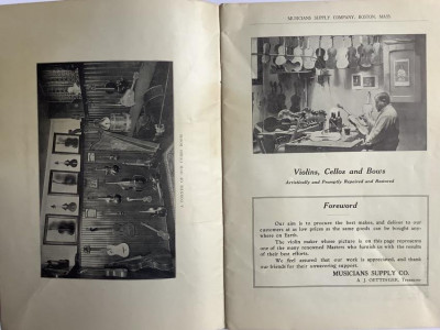 9 circa 1900 musical instruments catalogues
