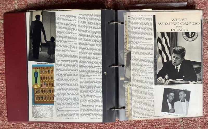 binders full of President Kennedy clipped magazine