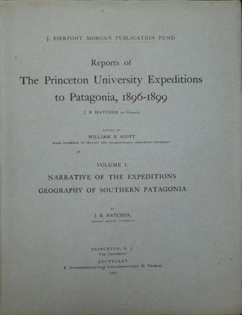 Hatcher: Geography of Southern Patagonia (1903)