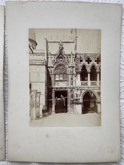 C. Naya pair of photos buildings in Venice 1860s