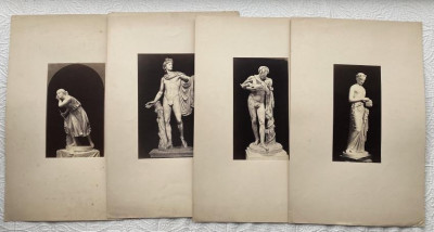 Image for Lot J. Spithover 4 photos of statues in Vatican 1860s