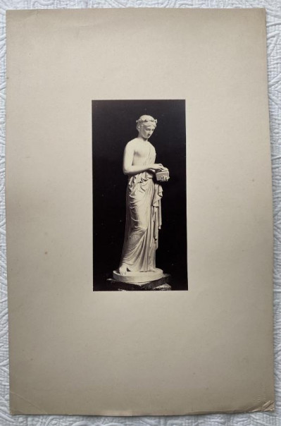 J. Spithover 4 photos of statues in Vatican 1860s