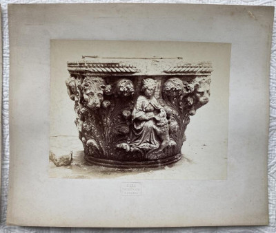 Naya pair of photos of architectural details 1860s
