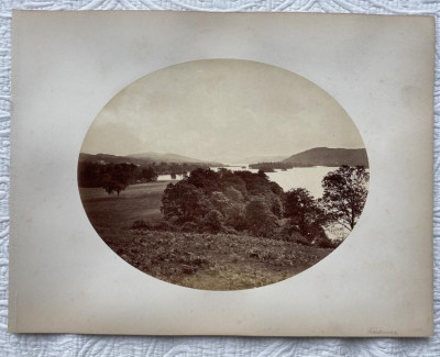 3 UK photos. Lake Windermere & Haddon Hall c.1870