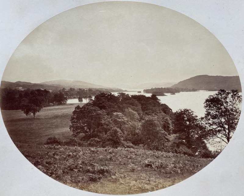 3 UK photos. Lake Windermere & Haddon Hall c.1870