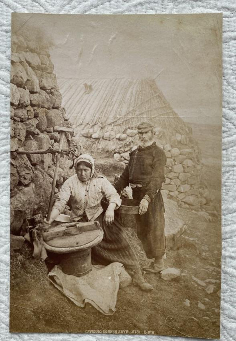 G.W. Wilson two photos people of Skye at work