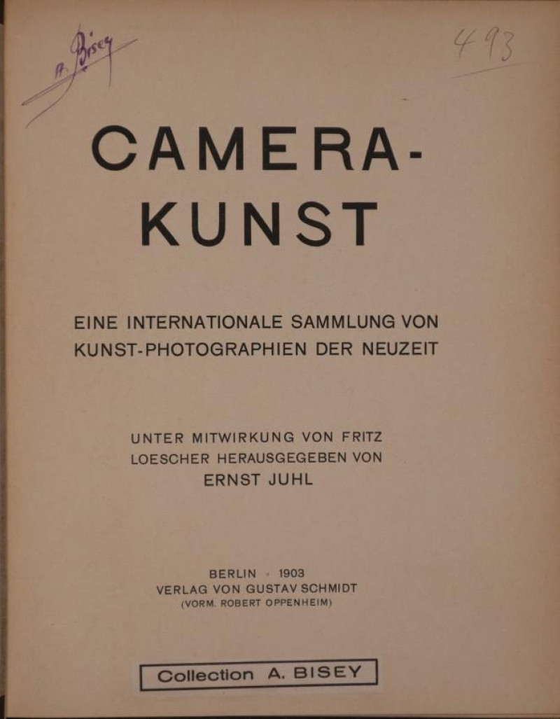 Ernst Juhl: Camera-Kunst (1903)